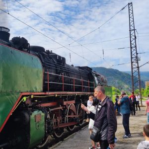 Атракционният влак на БДЖ пристигна на централна ЖП гара Перник
