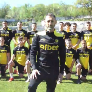 Футболистите на Миньор с видео призив към перничани за 105-годишнината на клуба