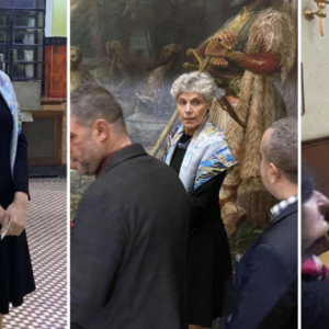 Нанси Шилър, президент на Фондация „Америка за България“ ахна пред сградата на Минна дирекция, обеща да дойде за Сурва. Вижте защо тя е в Перник